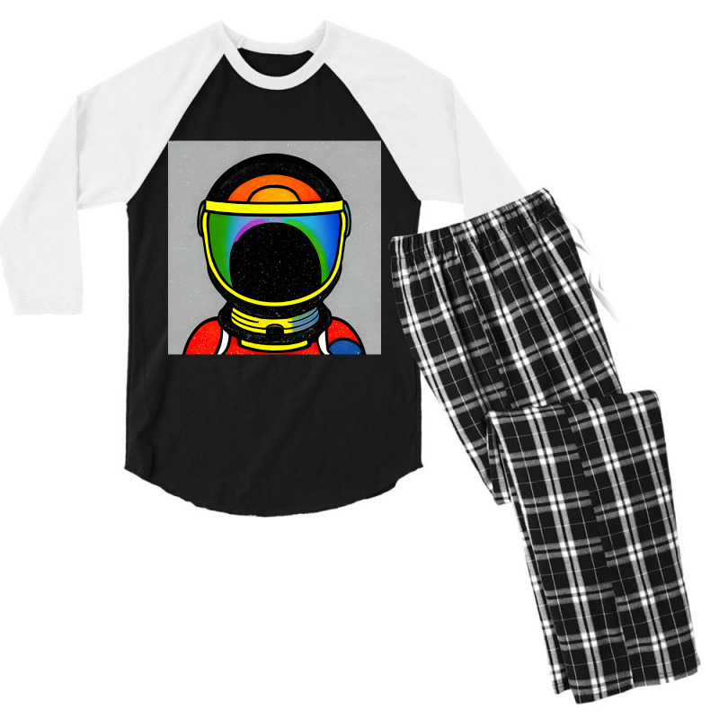 Astronaut Men's 3/4 Sleeve Pajama Set by brushdatum98 | Artistshot