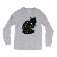 Black Cat Christmas Cat Mom Cat Dad Funny Xmas Cat Long Sleeve Shirts | Artistshot