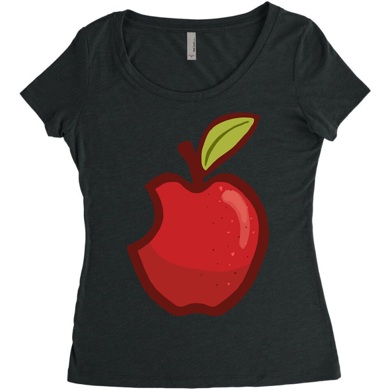 Apple Cartoon Women's Triblend Scoop T-shirt by resaleberries875 | Artistshot