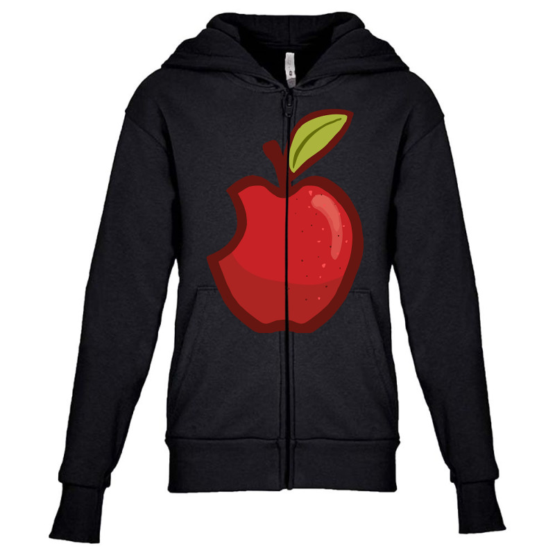 Apple Cartoon Youth Zipper Hoodie by resaleberries875 | Artistshot