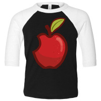 Apple Cartoon Toddler 3/4 Sleeve Tee | Artistshot