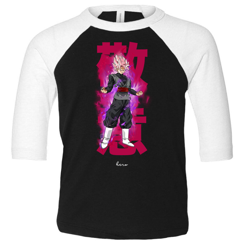 Anime Drip Goku Black Drips Toddler 3/4 Sleeve Tee | Artistshot