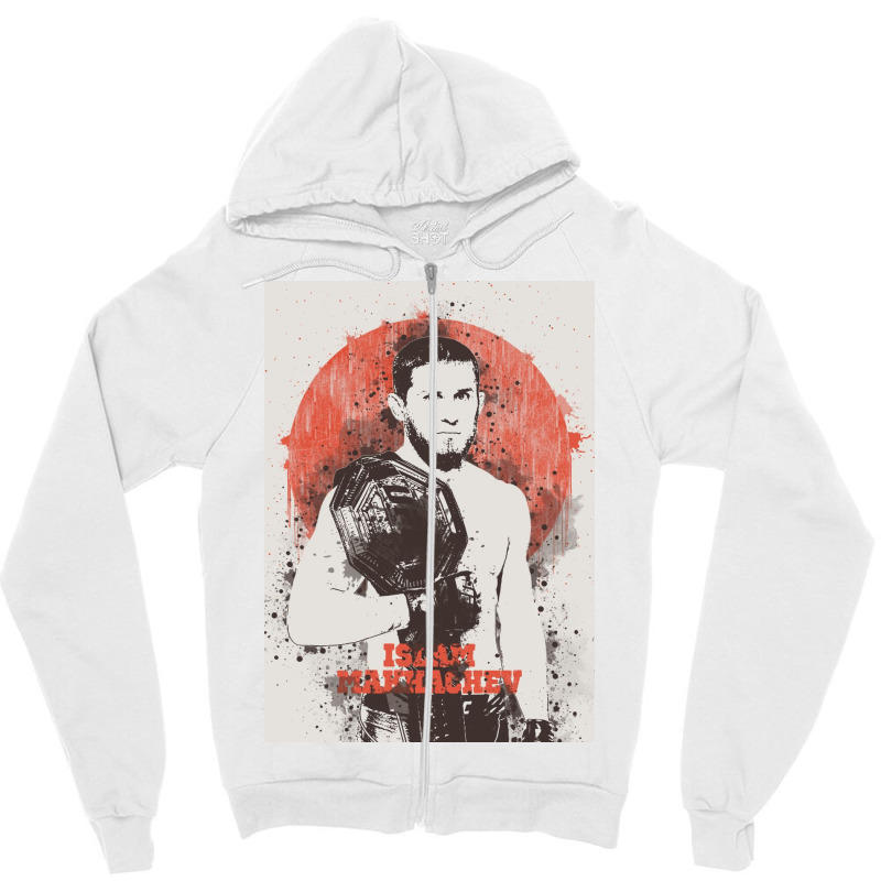 Islam Makhachev Zipper Hoodie | Artistshot