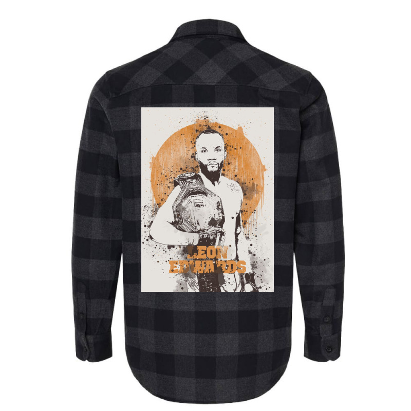 Leon Edwards Painting Art Flannel Shirt | Artistshot