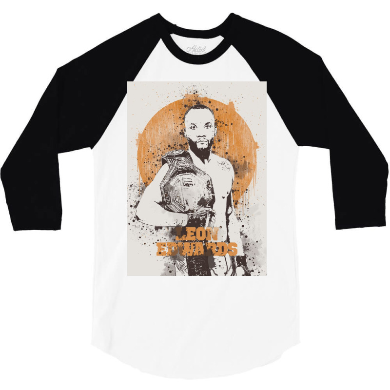 Leon Edwards Painting Art 3/4 Sleeve Shirt | Artistshot