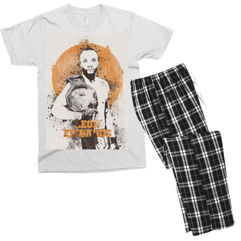 Leon Edwards Painting Art Men's T-shirt Pajama Set | Artistshot