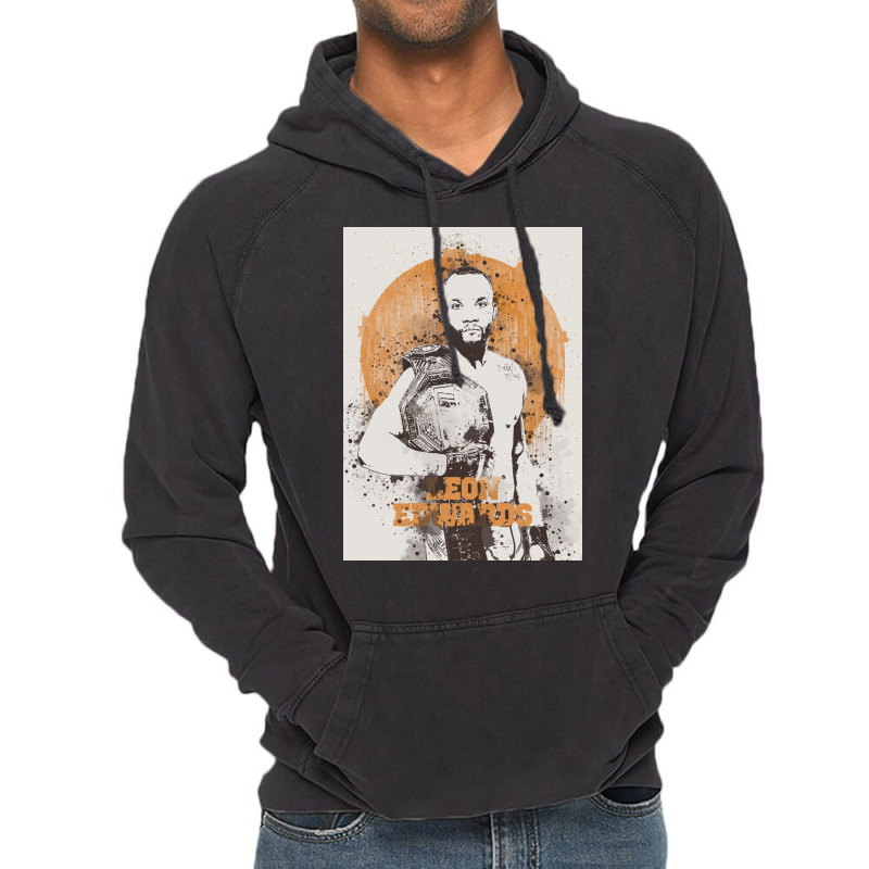 Leon Edwards Painting Art Vintage Hoodie | Artistshot