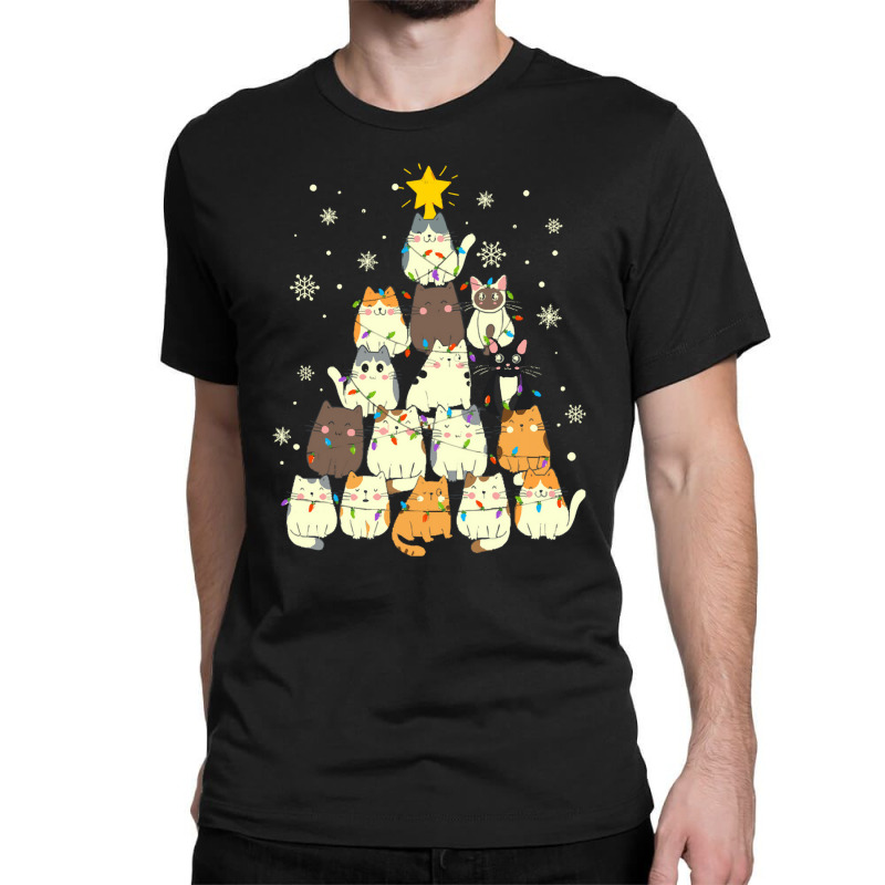 Cat Christmas Tree Christmas Cat Tree   Cat Lover Christmas Classic T-shirt | Artistshot