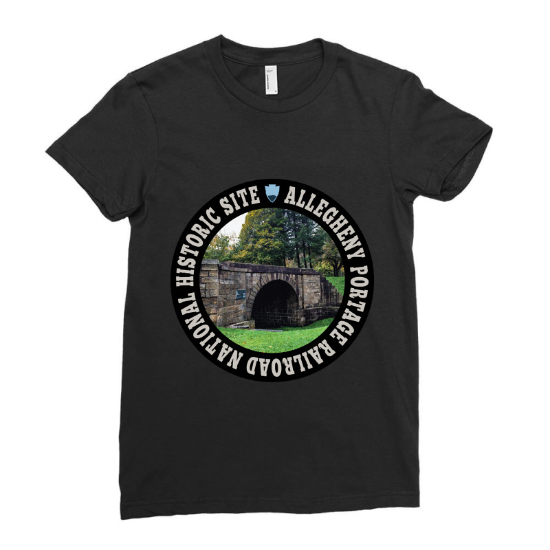 Allegheny Portage Railroad National Historic Site Circle Ladies Fitted T-Shirt by mysofiazo | Artistshot