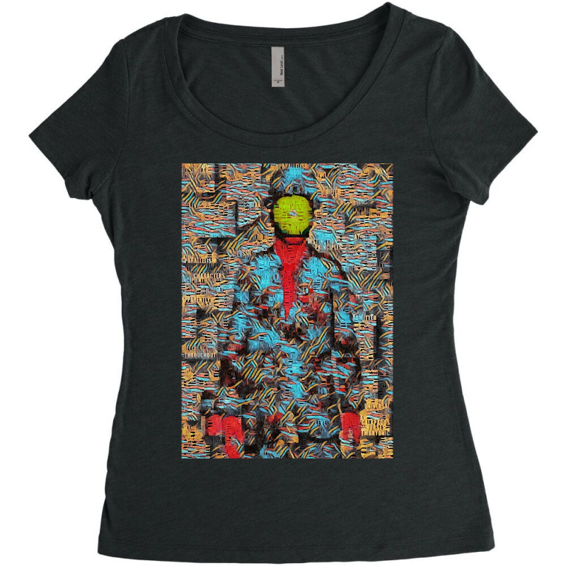 Apple Face Women's Triblend Scoop T-shirt by resaleberries875 | Artistshot