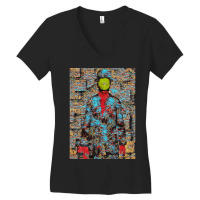 Apple Face Women's V-neck T-shirt | Artistshot