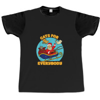 Cats For Everybody Christmas Cat Graphic T-shirt | Artistshot