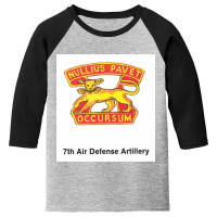 7th Air Defense Artillery (left Version) Youth 3/4 Sleeve | Artistshot