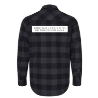 And Then You Keep Living Poster Red Flannel Shirt | Artistshot