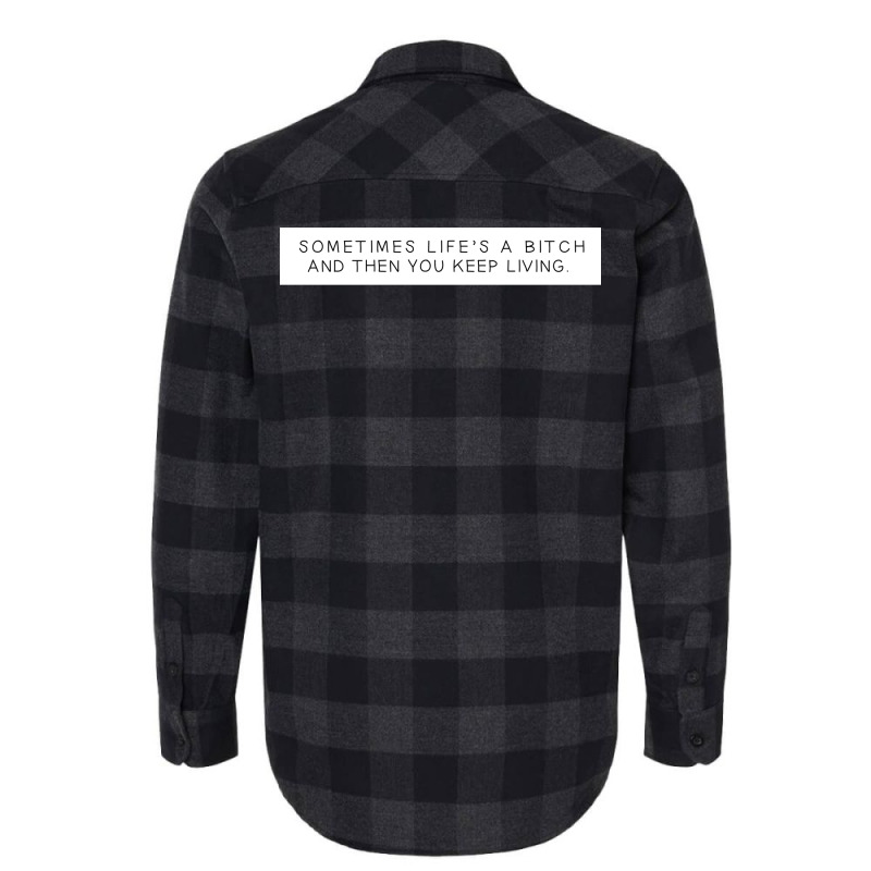 And Then You Keep Living Poster Red Flannel Shirt | Artistshot