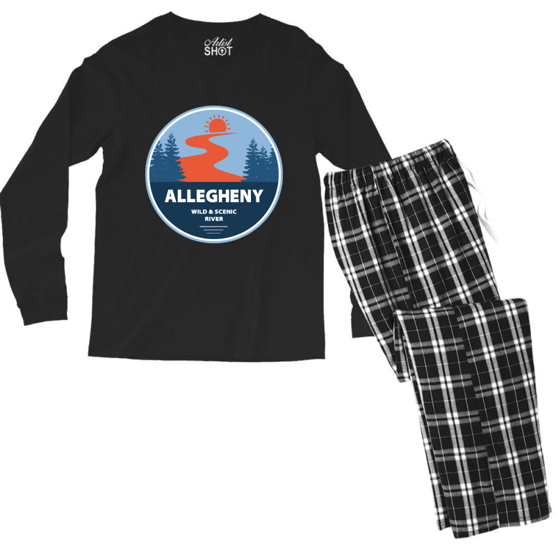 Allegheny Wild And Scenic River Men's Long Sleeve Pajama Set | Artistshot