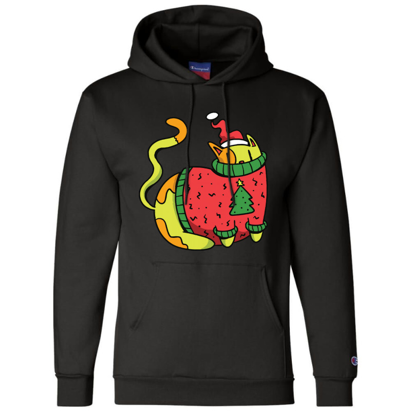 Christmas Cat Cat Christmas Champion Hoodie | Artistshot