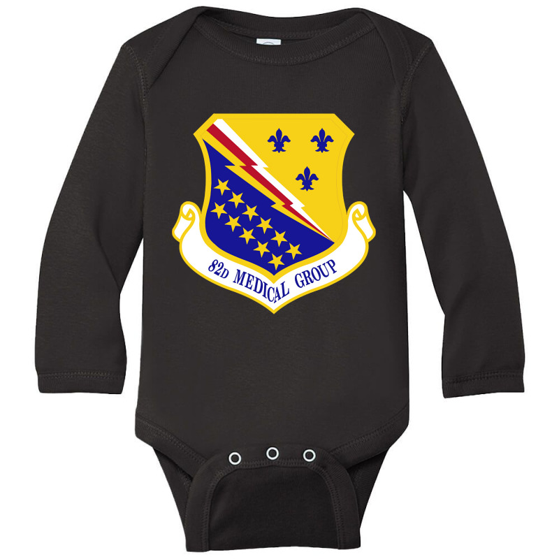 82d Medical Group (u.s. Air Force) Long Sleeve Baby Bodysuit by nourishnormally484 | Artistshot