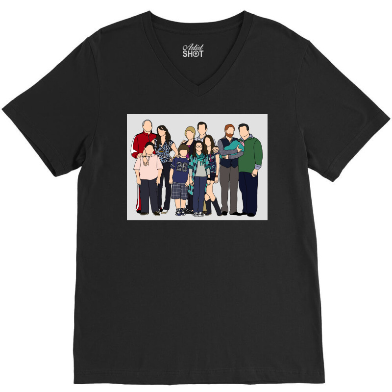 Modernfamily Poster Girl V-neck Tee | Artistshot