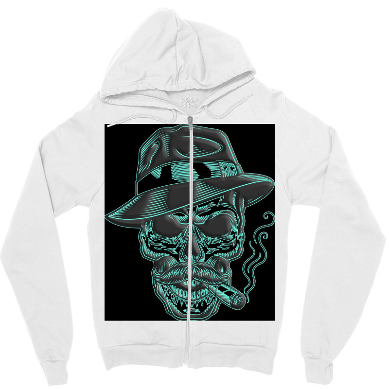 Neon Breaking Deadblacklight Deadsmoking Poster Zipper Hoodie | Artistshot