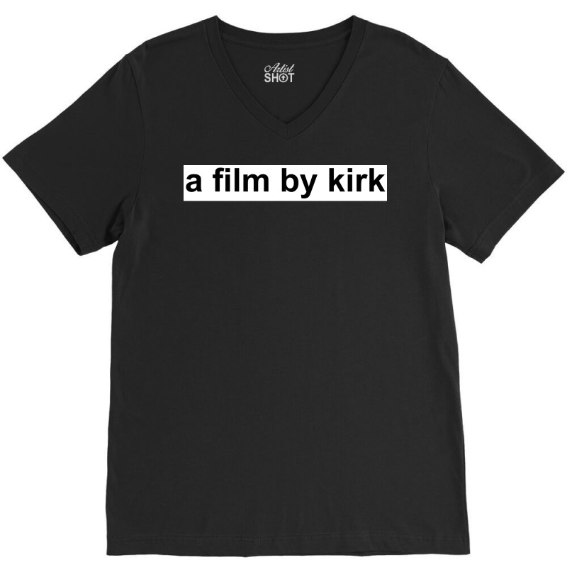 Of A By Kirk Black Font Poster Girl V-neck Tee | Artistshot