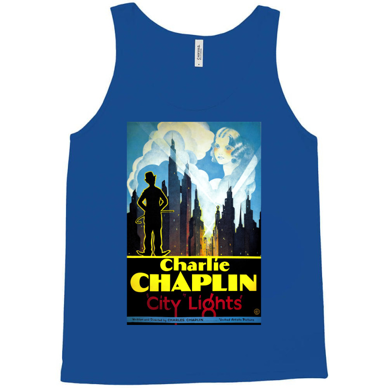 Charlie Chaplin, City Lights, 1931 Theatrical Release Poster Classic S Tank Top by kahuakalux4 | Artistshot