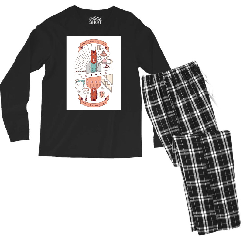 Piece Of Sht Bohorseman Poster Hipster Men's Long Sleeve Pajama Set | Artistshot