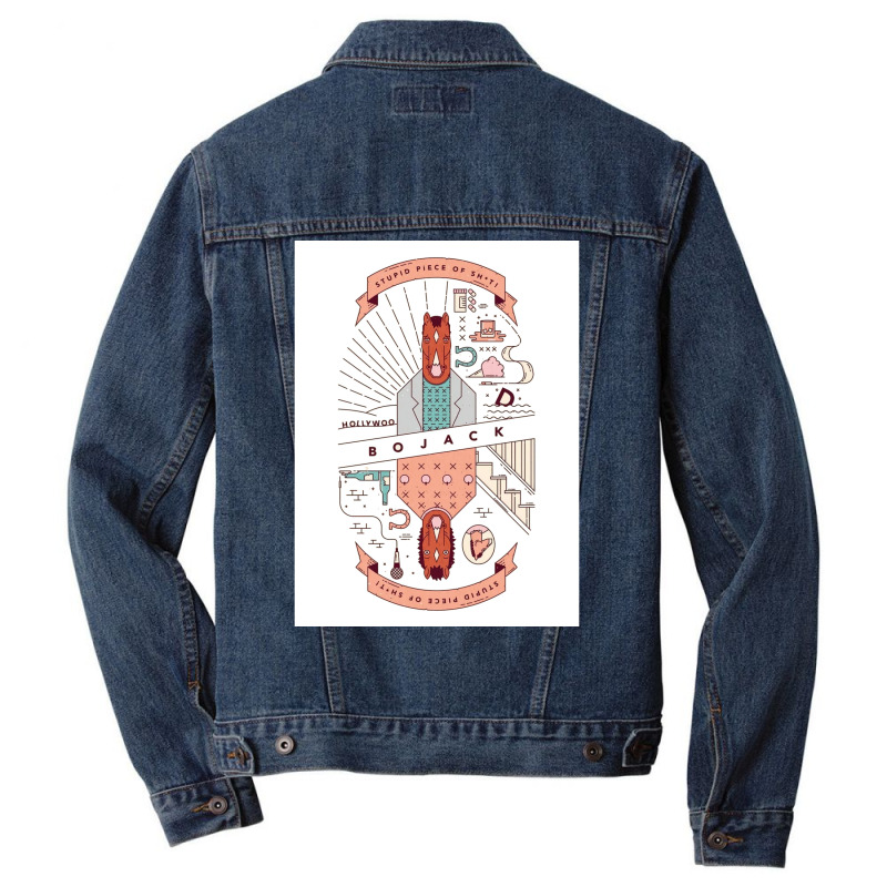 Piece Of Sht Bohorseman Poster Hipster Men Denim Jacket | Artistshot