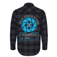 Aperture Science Volunteer & Innovation   For Science Sweatshirt Flannel Shirt | Artistshot