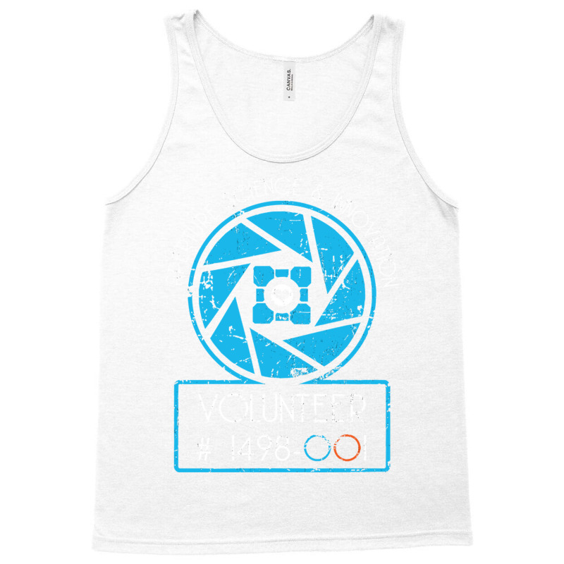 Aperture Science Volunteer & Innovation   For Science Sweatshirt Tank Top by kleebbi | Artistshot