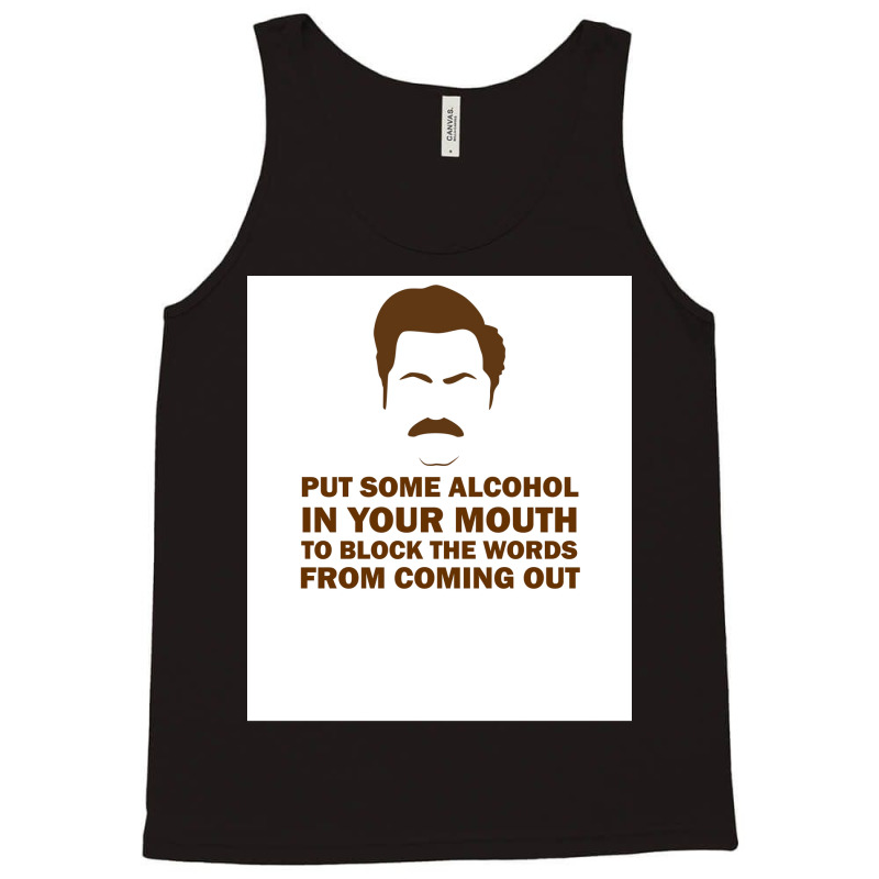 Ron Swanson Poster Girl Tank Top | Artistshot