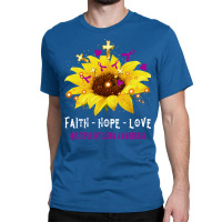 Faith Hope Love Multiple Myeloma Awareness Support Multiple Myeloma Wa Classic T-shirt | Artistshot