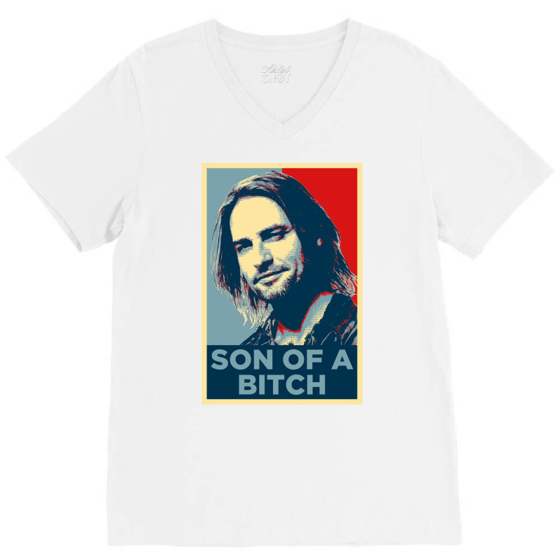 Sawyer Jameslost Son Of A Poster V-neck Tee | Artistshot