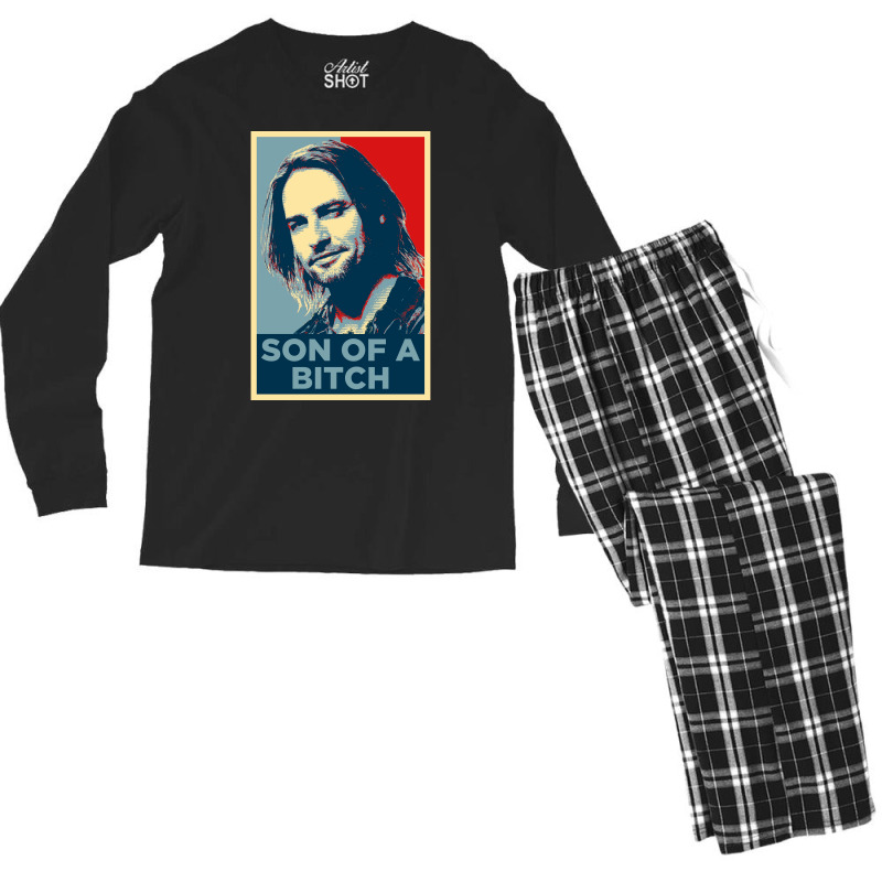 Sawyer Jameslost Son Of A Poster Men's Long Sleeve Pajama Set | Artistshot