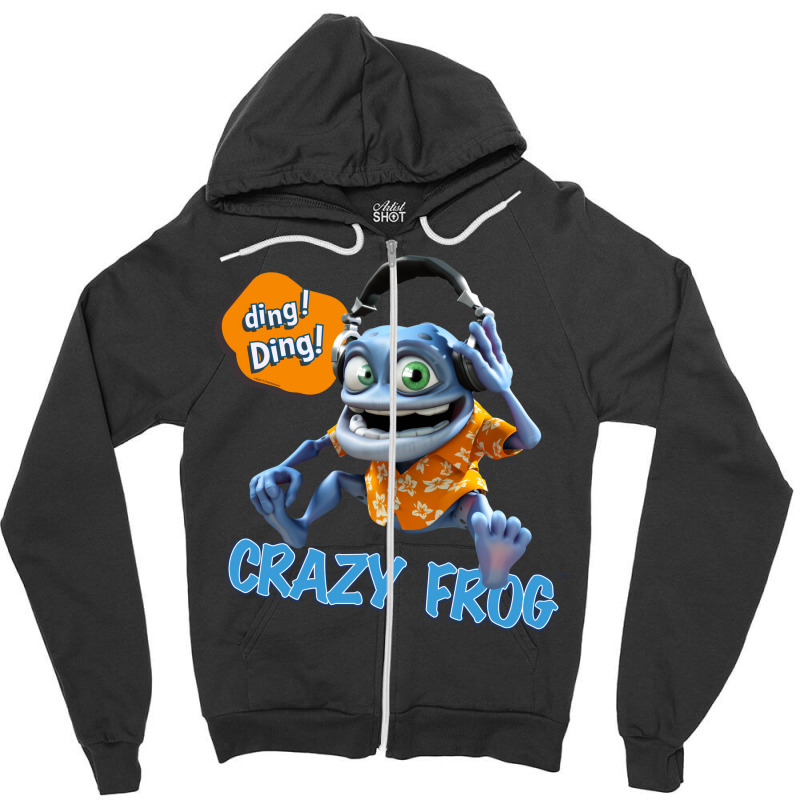 Dj Crazy Frog  Hipster Nature Zipper Hoodie by spaicperrasu | Artistshot