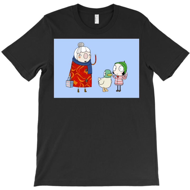 Scarf Lady Sarah And Duck Poster Yellow T-shirt | Artistshot