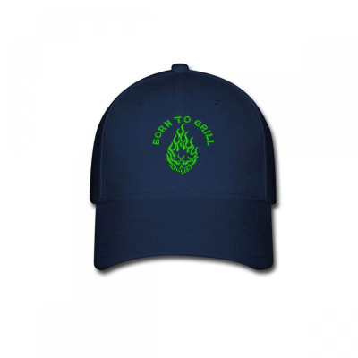 Born To Grill Embroidered Hat Baseball Cap Designed By Madhatter