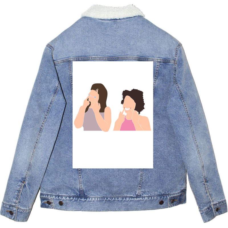 Smile Poster Tumblr (1) Unisex Sherpa-Lined Denim Jacket by usserylutmanv | Artistshot