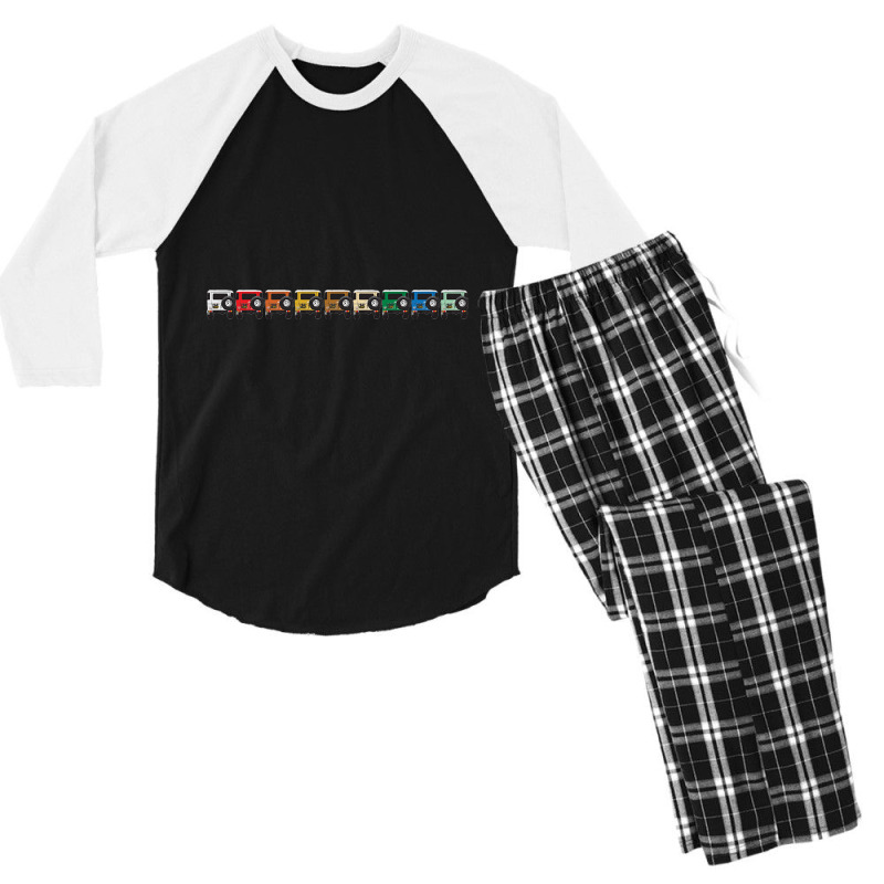 A Rainbow Of Awesomeness (40 Series Tail End) Men's 3/4 Sleeve Pajama Set by genuinelyseriously4 | Artistshot