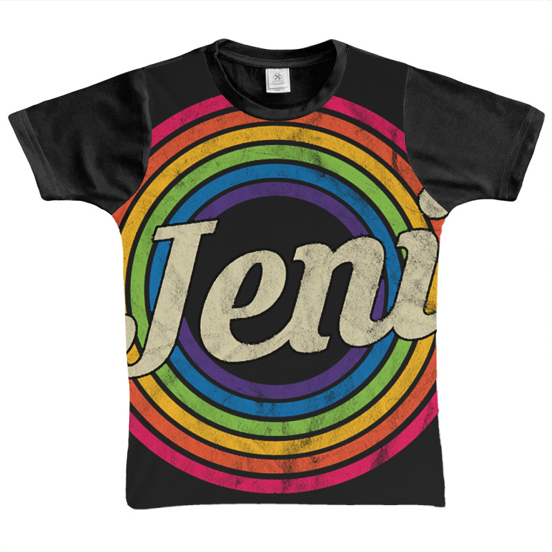 Jeni - Retro Rainbow Faded-style Graphic Youth T-shirt | Artistshot