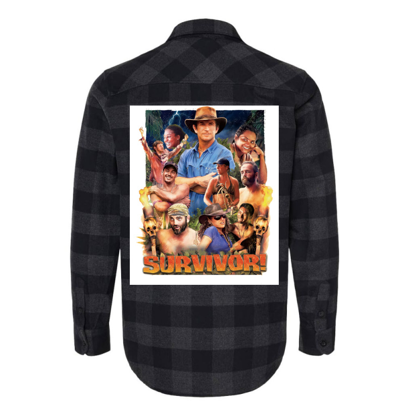 Survivor Epic Poster Nostalgia Flannel Shirt | Artistshot