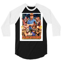 Survivor Epic Poster Nostalgia 3/4 Sleeve Shirt | Artistshot