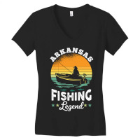 Arkansas Fishing Legend Usa Fisher Gifts Women's V-neck T-shirt | Artistshot