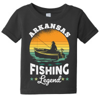 Arkansas Fishing Legend Usa Fisher Gifts Baby Tee | Artistshot