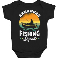 Arkansas Fishing Legend Usa Fisher Gifts Baby Bodysuit | Artistshot