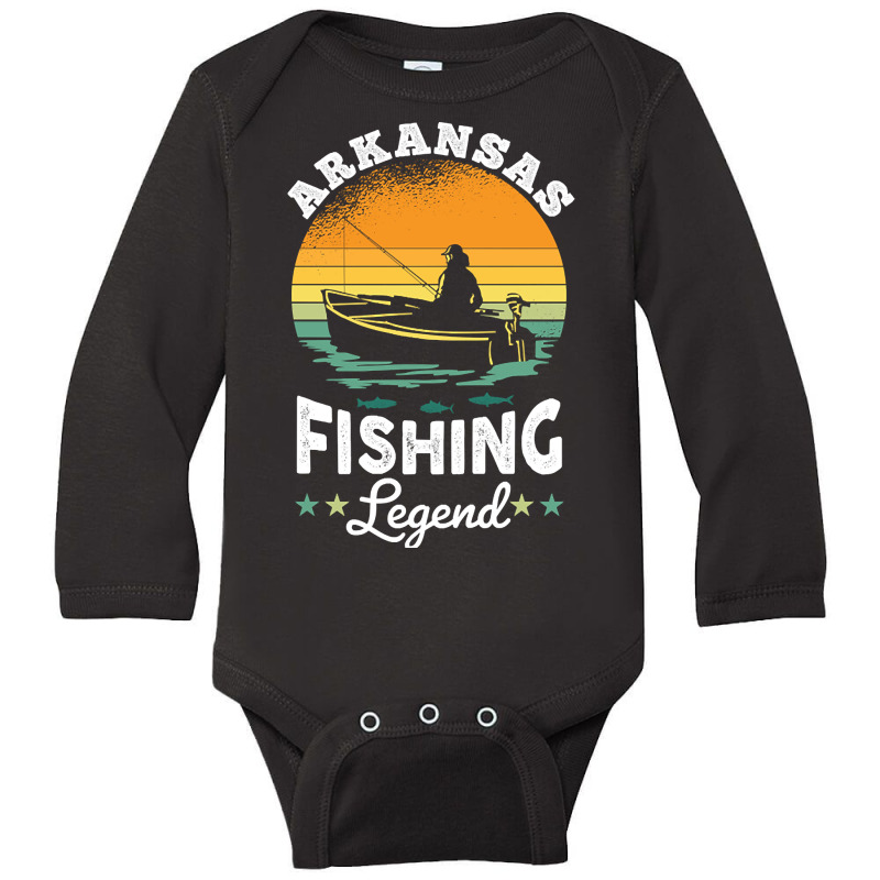 Arkansas Fishing Legend Usa Fisher Gifts Long Sleeve Baby Bodysuit by ternacanuda | Artistshot