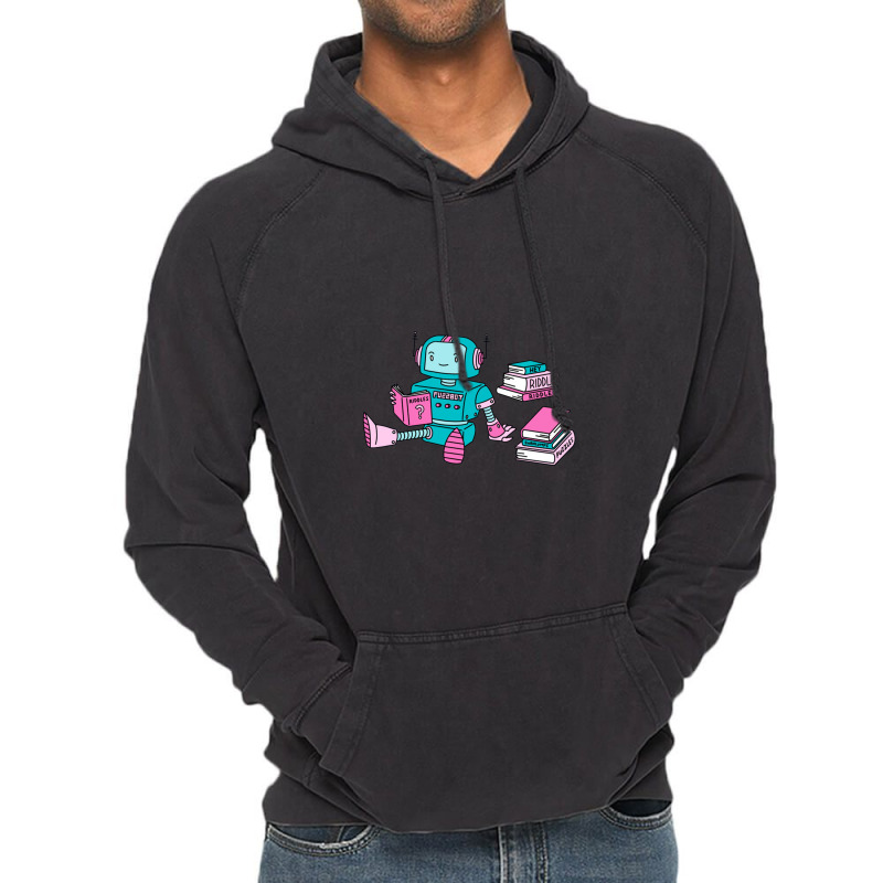 Puzzbot Cardboard Vintage Hoodie by saterseim | Artistshot