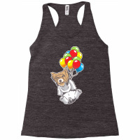 Biewer Yorkshire Terrier T Shirtbiewer Yorkshire Terrier With Ballons Racerback Tank | Artistshot