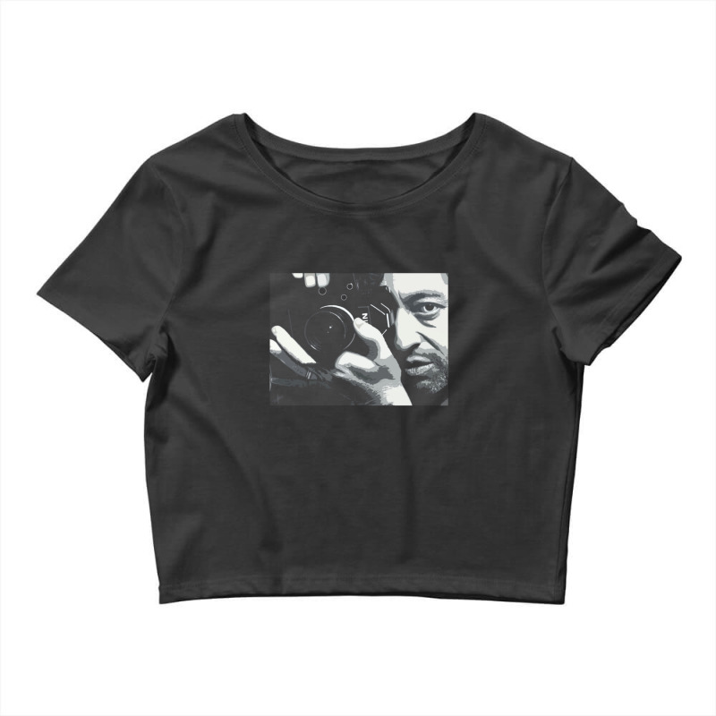 Portrait D'art Numérique Serge Gainsbourg Crop Top by ALEXICDIAZ | Artistshot