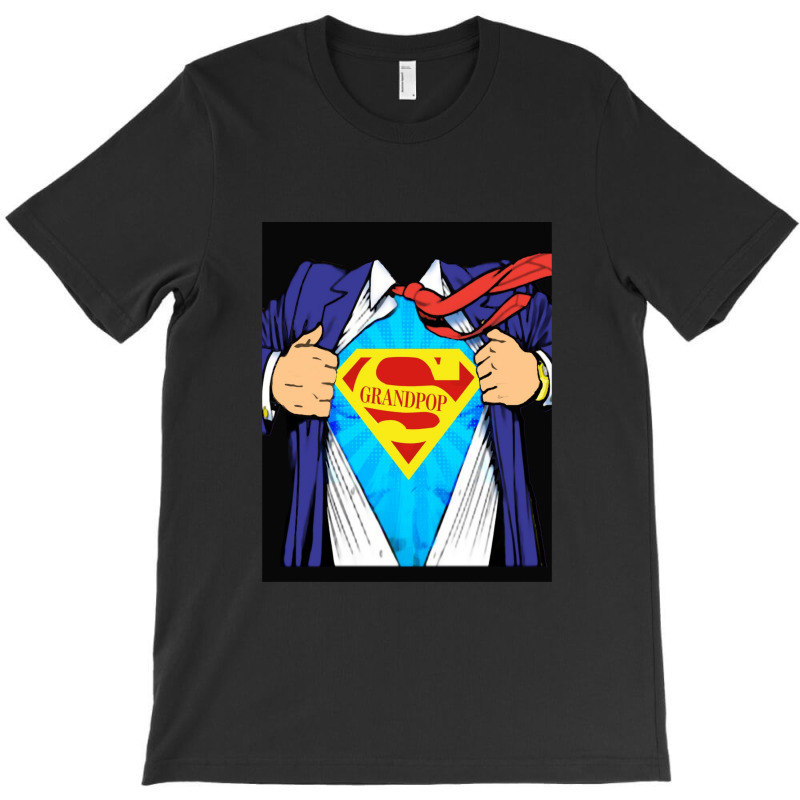 Grandpop Superhero Grandpa Ripped T-shirt | Artistshot